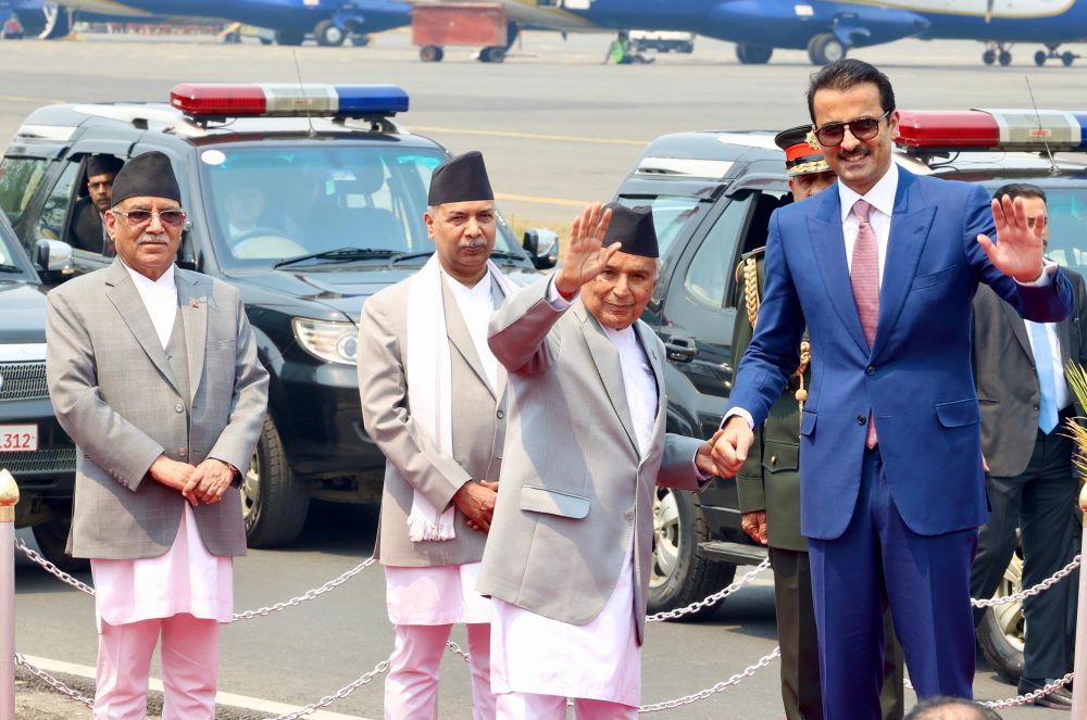 कतारका अमिर भ्रमण सम्पन्न गरी स्वदेश फिर्ता